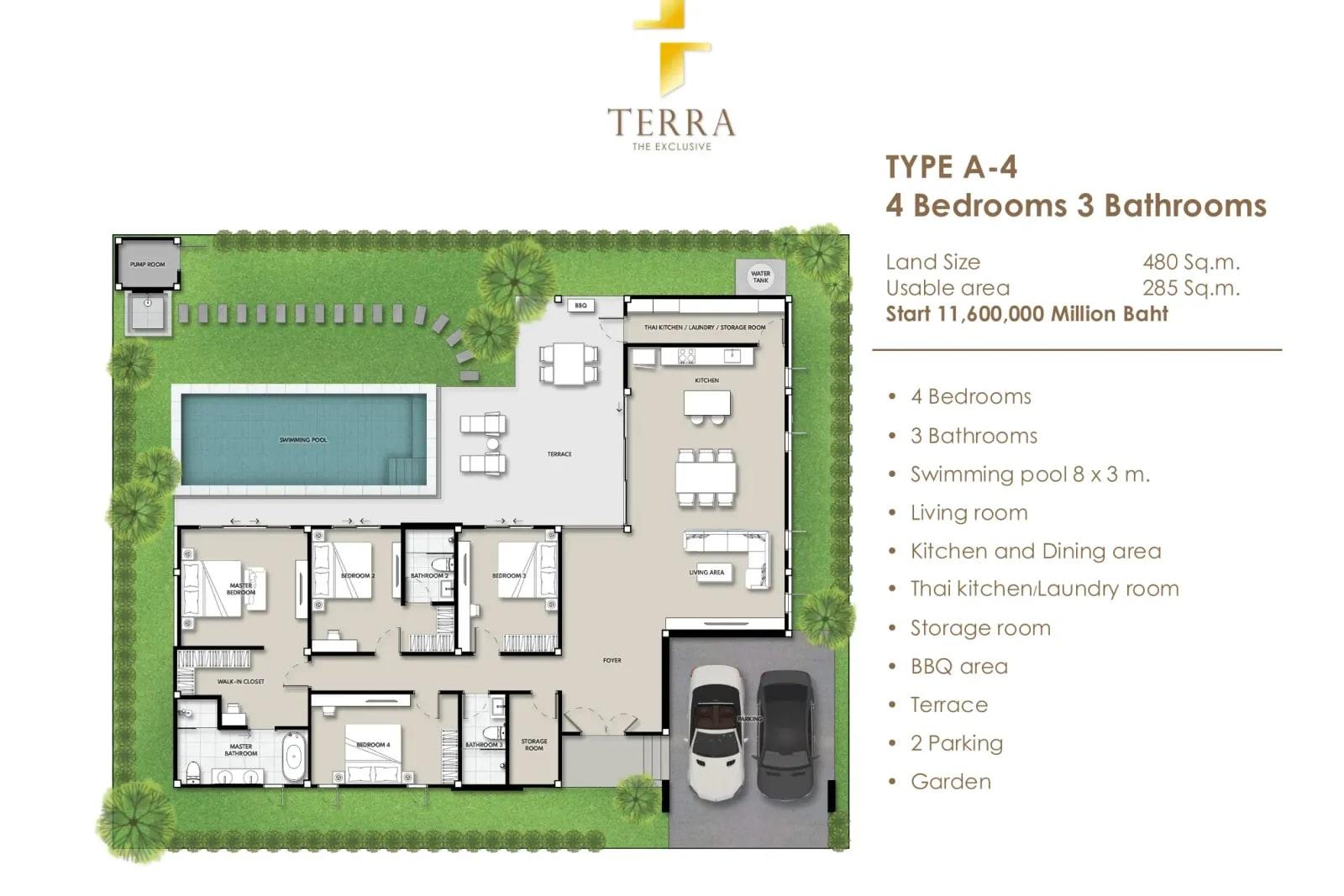 4-Bedroom Villa for Sale in Hua Hin Villa, Hua Hin, Thailand