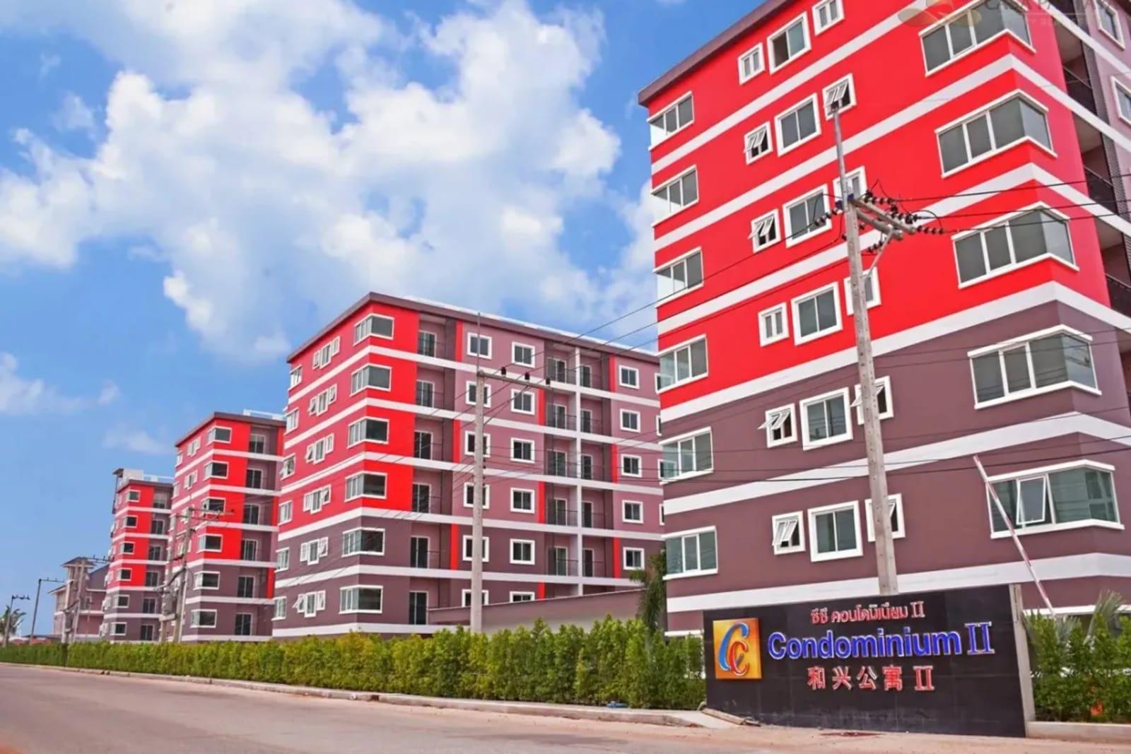Möblierte 2-Zimmer-Wohnung in CC Condominium 2, East Pattaya, Pattaya (2. Etage)